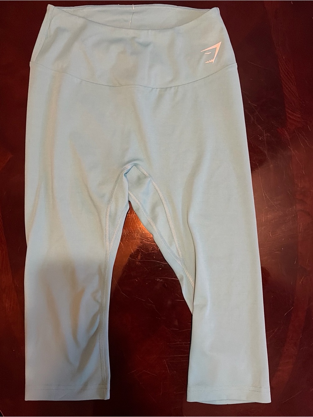 Gymshark Girls Pale Blue Cropped Leggings